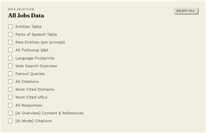 Export & Database Integration