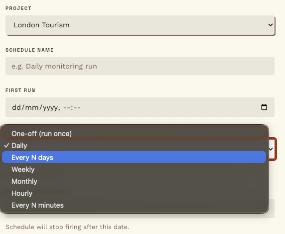 Scheduling